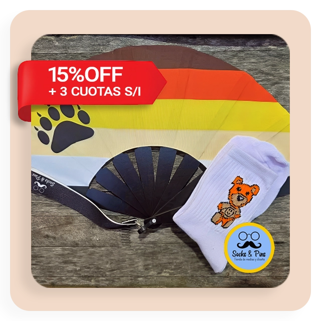 Obtene un 15% OFF en Socks & Pins con el código OSOSCORDOBA