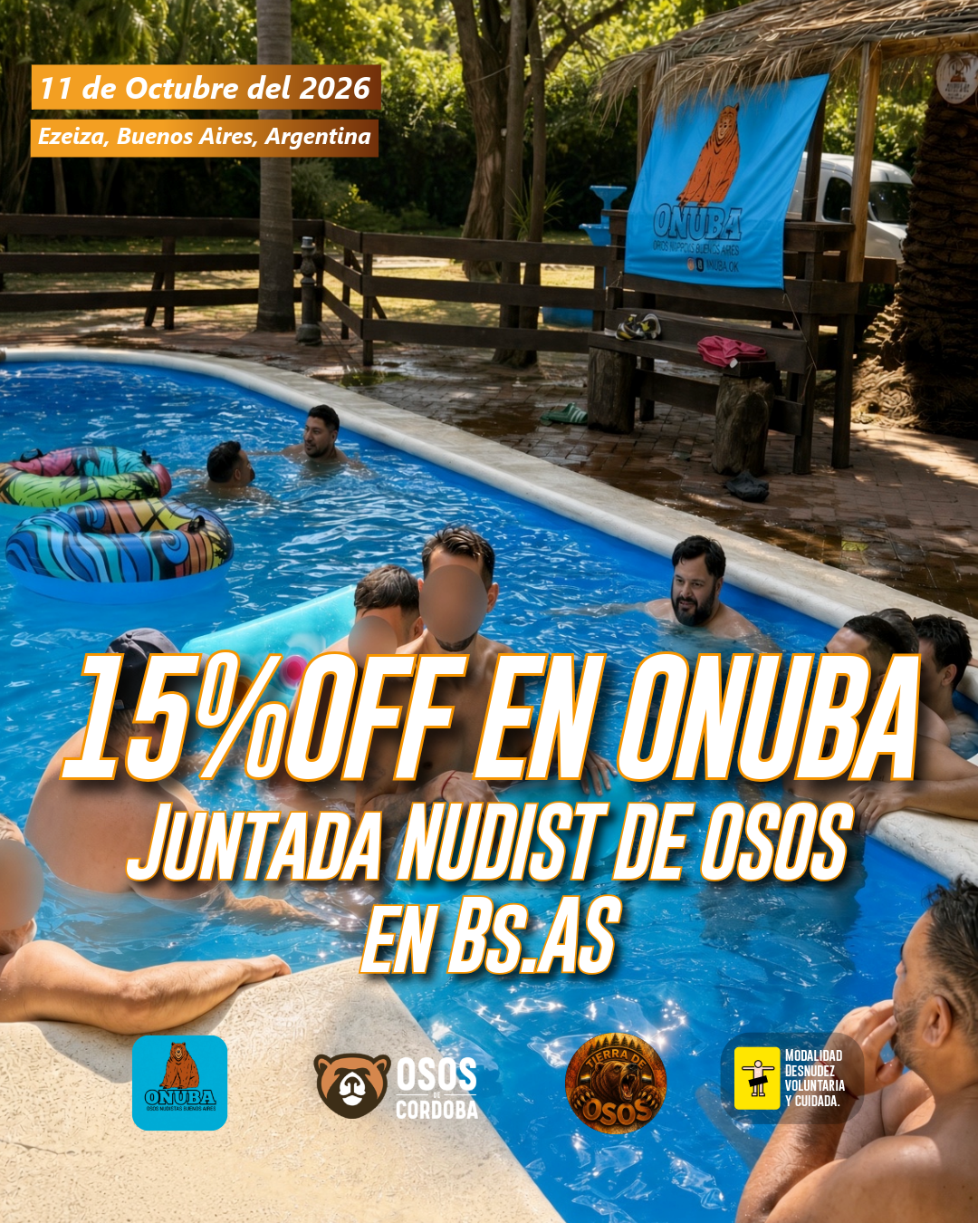 Entradas y descuentos Onuba juntada nudista buenos aires 11 de octubre